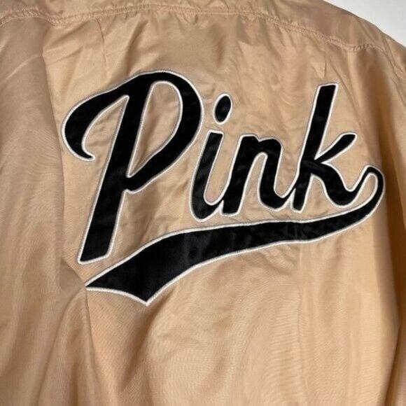 Victoria's Secret PINK Size XS Blush Pink Long Sleeve Full Zip Logo Jacket - Picture 9 of 14